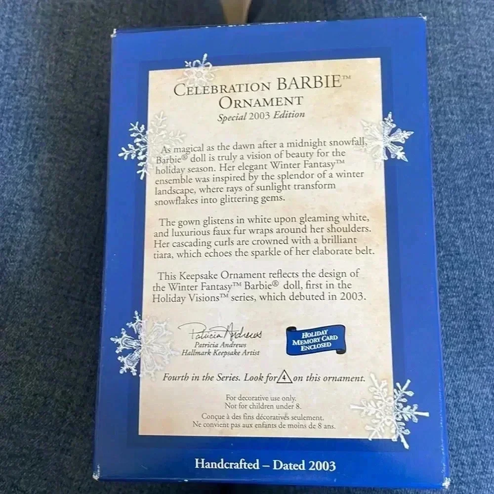 Hallmark keepsake celebration Barbie ornament    (special edition 2003)